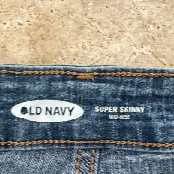 Old Navy Women's Dark Blue Skinny Jeans / E3 - Picture 3 of 5